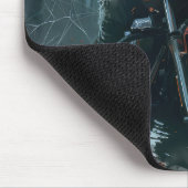 アメリカンエスキモライディングオートバイハロウィンホラー マウスパッド (コーナー)