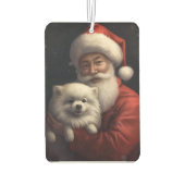 アメリカンエスキモーとサンタクロースフェスティバルクリスマス カーエアーフレッシュナー (裏面)