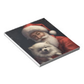 アメリカンエスキモーとサンタクロースフェスティバルクリスマス ノートパッド (アングル)