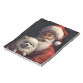 アメリカンエスキモーとサンタクロースフェスティバルクリスマス ノートパッド (回転)