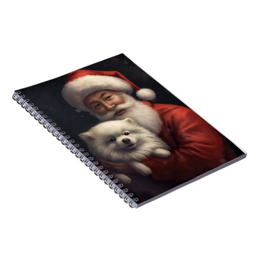アメリカンエスキモーとサンタクロースフェスティバルクリスマス ノートブック (右側)