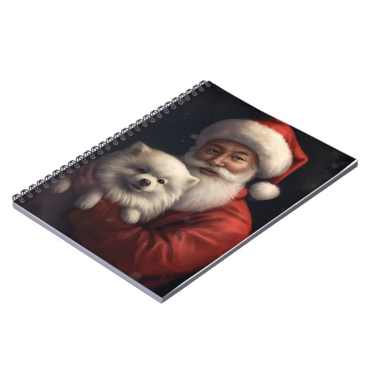 アメリカンエスキモーとサンタクロースフェスティバルクリスマス ノートブック (左側)