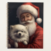 アメリカンエスキモーとサンタクロースフェスティバルクリスマス プランナー手帳 (正面)