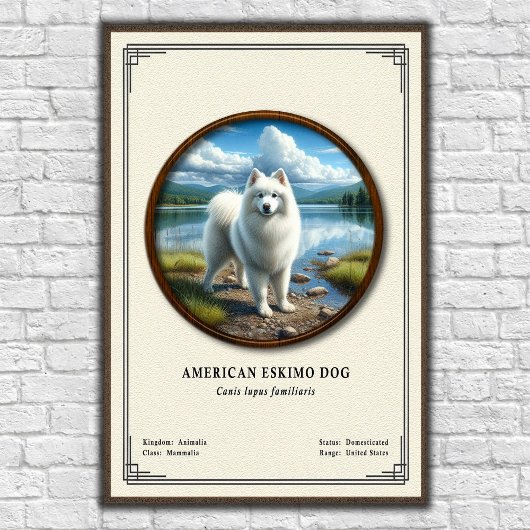 アメリカンエスキモードッグ動物学シリーズ ポスター