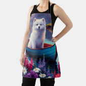 アメリカンエスキモー犬のパドル：風光明媚な冒険 エプロン (インサイチュ)