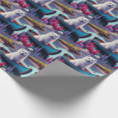 アメリカンエスキモー犬のパドル：風光明媚な冒険 ラッピングペーパー (角)