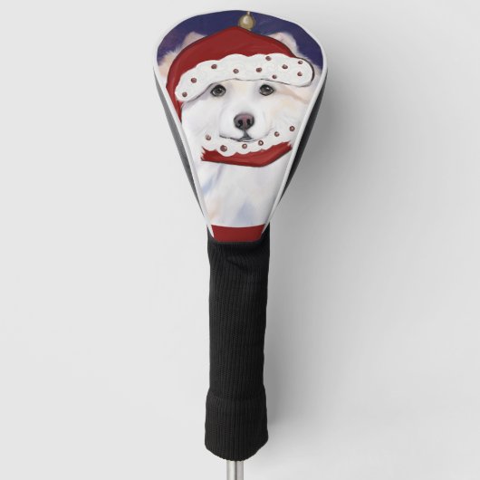 アメリカンエスキモー犬 ゴルフヘッドカバー (正面)