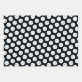 アメリカンエスキモー絵を描エスキワンの可愛い犬のアート ラッピングペーパーシート (正面3)