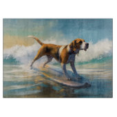 アメリカンエングリホクハウンドビーチ絵画サーフィン カッティングボード (正面)
