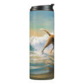 アメリカンエングリホクハウンドビーチ絵画サーフィン タンブラー (回転左)