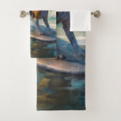 アメリカンエングリホクハウンドビーチ絵画サーフィン バスタオルセット (インサイチュ)