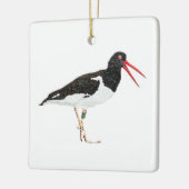 アメリカンオイスターキャッチャー セラミックオーナメント (左)