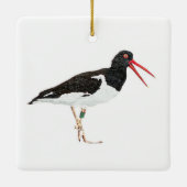 アメリカンオイスターキャッチャー セラミックオーナメント (裏面)