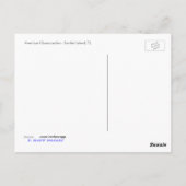 アメリカンオイスターキャッチャー ポストカード (裏面)