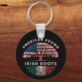 アメリカンオレンジアイリッシュルーツセントパトリックの日 キーホルダー (正面)