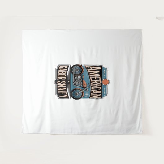 アメリカンオートバイヴィンテージ タペストリー (正面(横))