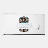 アメリカンオートバイヴィンテージ デスクマット (キーボード&マウス)