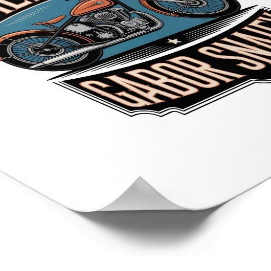 アメリカンオートバイヴィンテージ ポスター (角)