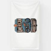 アメリカンオートバイヴィンテージ 横断幕 (縦)