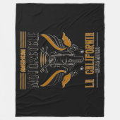 アメリカンオートバイLAカリフォルニアカスタムモーターズ フリースブランケット (正面)