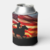 アメリカンカウボーイフラグローパー 缶クーラー (缶正面)