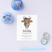 アメリカンカウ卒業写真招待状 チラシ (シングル)