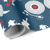 アメリカンカントリーミュージックライン踊り ラッピングペーパー (ロールコーナー)