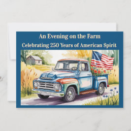 アメリカンカントリー ★ 愛国的なアメリカ250周年記念 招待状