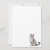 アメリカンカールを使った猫種 招待状 (裏面)