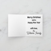 アメリカンカールメリークリスマス カード (内部)
