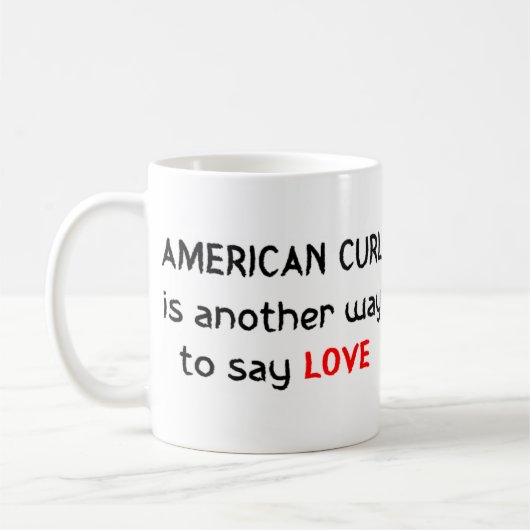 アメリカンカールラブコーヒーマグ コーヒーマグカップ (左)