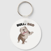 アメリカンガキパパ犬のオーナーファーザーメンおもしろいズ キーホルダー (正面)