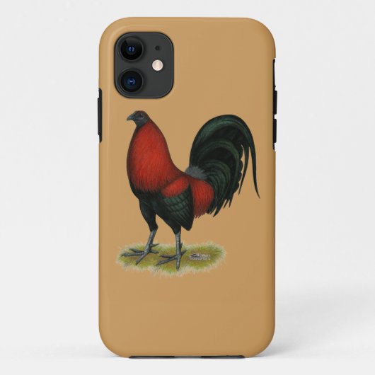 アメリカンガゲームBBブラックレッドロースター Case-Mate iPhoneケース (裏面)