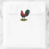 アメリカンガメコック:ブラウンレッド スクエアシール (バッグ)