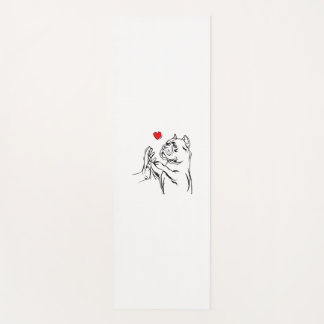 アメリカンガリーラブカワイイピットブルドッグママおもしろいギル ヨガマット