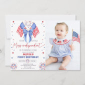 アメリカンガールお誕生日フォトインビテーション 招待状 (正面)