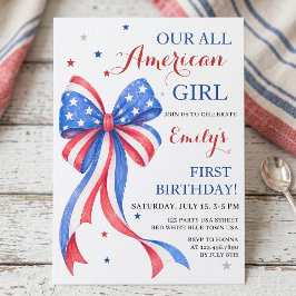 アメリカンガールの誕生日招待状 招待状