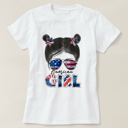 アメリカンガールシャツ Tシャツ (デザイン正面)