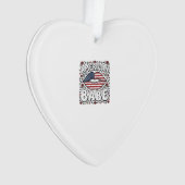 アメリカンガール愛国ヴィンテージ風彫刻デザイン_1 オーナメント (正面)