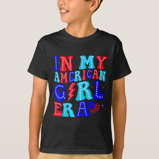 アメリカンガール時代のレトロな7月4日 Tシャツ