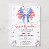 アメリカンガール誕生日招待状 招待状 (正面)