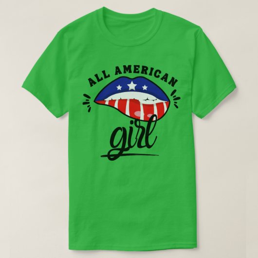 アメリカンガール1 Tシャツ (デザイン正面)