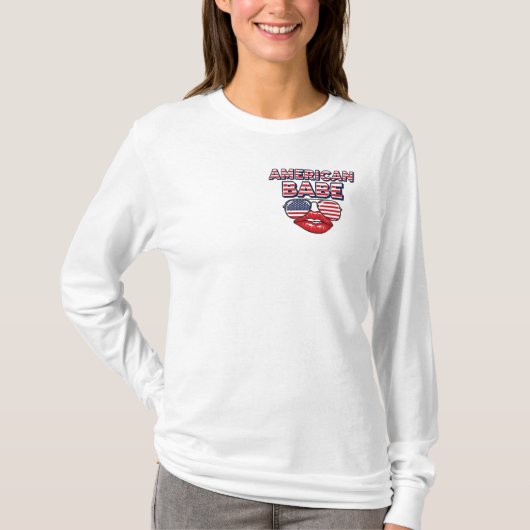 アメリカンガール 7月4日お祝い Tシャツ (正面)
