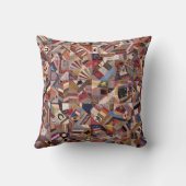 アメリカンキ熱狂するルトアンティークパターン クッション (裏面)