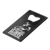 アメリカンクォーターホースカウボーイワイルドウェスタン クレジットカード栓抜き (正面アングル)