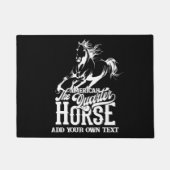 アメリカンクォーターホースカウボーイワイルドウェスタン ドアマット (正面)