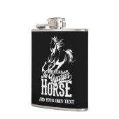 アメリカンクォーターホースカウボーイワイルドウェスタン フラスク (左)