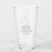 アメリカンクォーターホース女性のカーボーイカウボーイウェスタン タンブラーグラス (裏面)