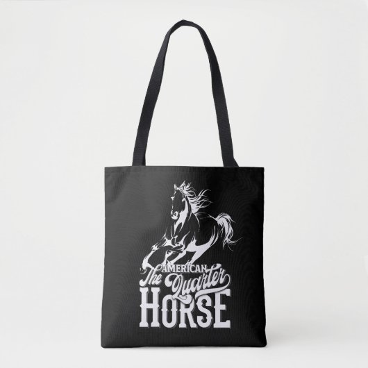 アメリカンクォーターホース女性のカーボーイワイルドウェスタン トートバッグ (正面)