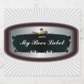 アメリカンクラシックビールラベルブラック ビールラベル (シングルラベル)